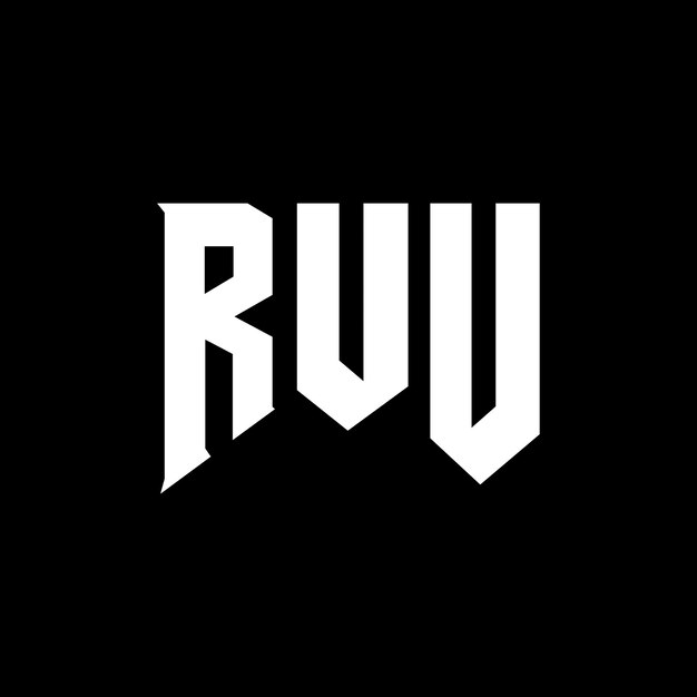 Diseño de logotipo de letra RUU para la compañía de tecnología RUU diseño de logotipo combinación de colores blanco y negro RUU logotipo RUU vector RUU diseño RUU icono RUU alfabeto RUU tipografía diseño de logotip