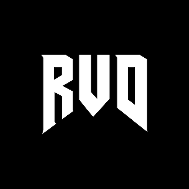 Diseño de logotipo de letra RVD para la empresa de tecnología RVD Diseño del logotipo RVD combinación de colores blanco y negro RVD Logotipo RVD vector RVD diseño Icono RVD alfabeto RVD tipografía diseño del logotipo
