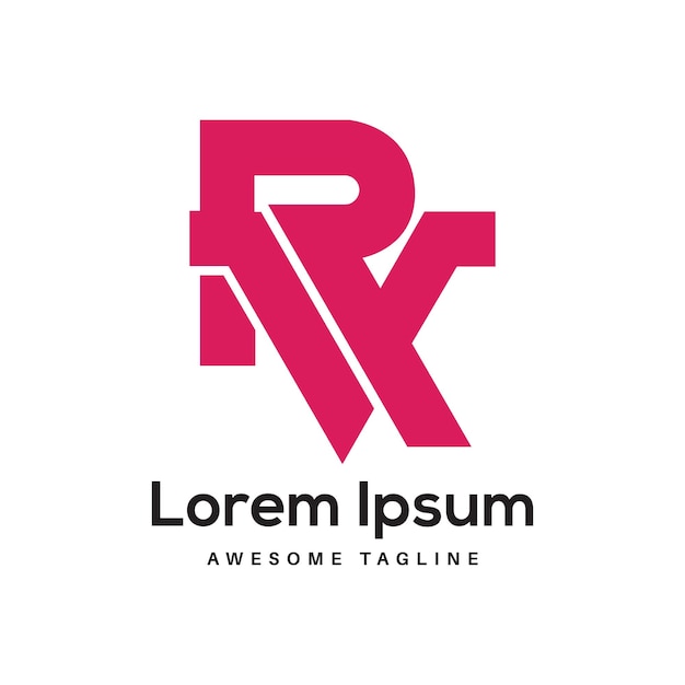 Diseño del logotipo de la letra RVY