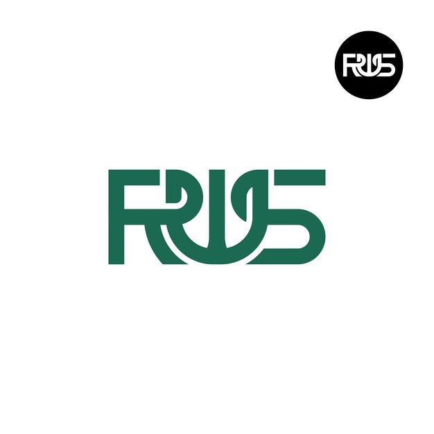 Diseño del logotipo de la letra RWS Monogram