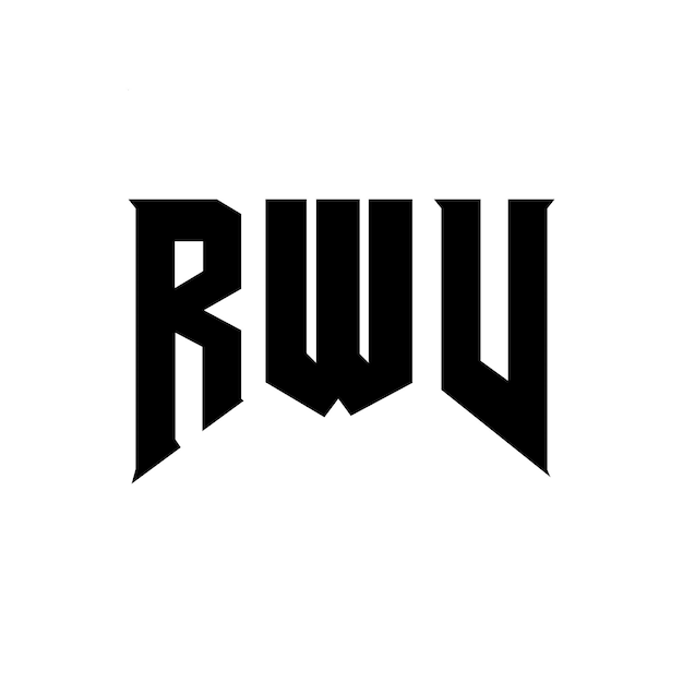 Diseño de logotipo de letra RWV para una empresa de tecnología Diseño del logotipo RWV combinación de colores blanco y negro RWV logotipo vector RWV diseño RWV icono RWV alfabeto RWV tipografía diseño del logotipo