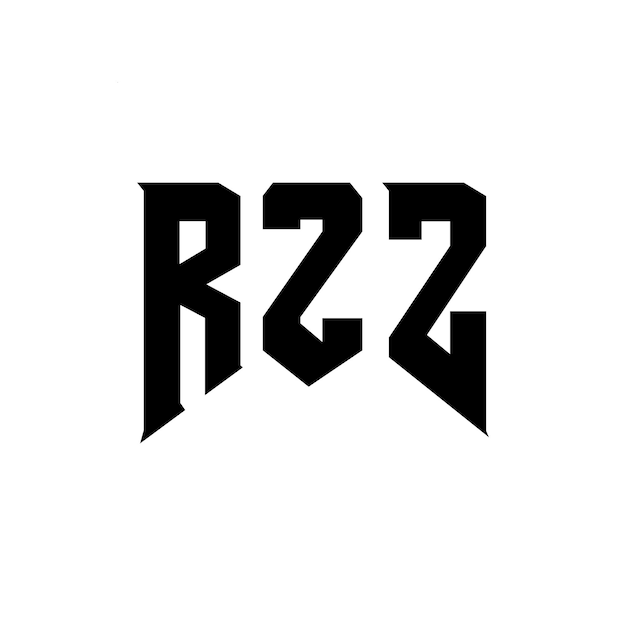 Diseño de logotipo de letra RZ para una empresa de tecnología Diseño del logotipo RZ Diseño de combinación de colores blanco y negro RZ Logotipo RZ Vector RZ diseño Icono RZ RZ Alfabeto RZ Tipografía Diseño del Logotipo