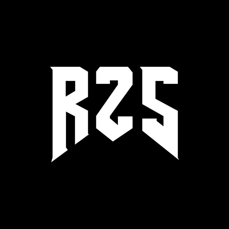 Vector diseño de logotipo de letra rzs para una empresa de tecnología diseño de logotipo rzs combinación de colores blanco y negro rzs logotipo vector rzs diseño rzs icono rzs alfabeto rzs tipografía diseño de logotipo