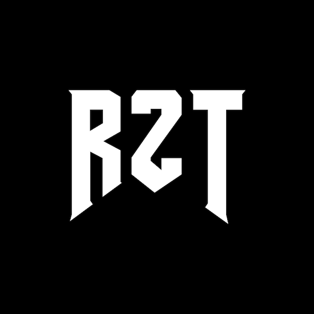Diseño de logotipo de letra RZT para una empresa de tecnología Diseño de Logotipo RZT combinación de colores blanco y negro RZT Logo RZT vector RZT diseño RZT icono RZT alfabeto RZT tipografía diseño de logotipo