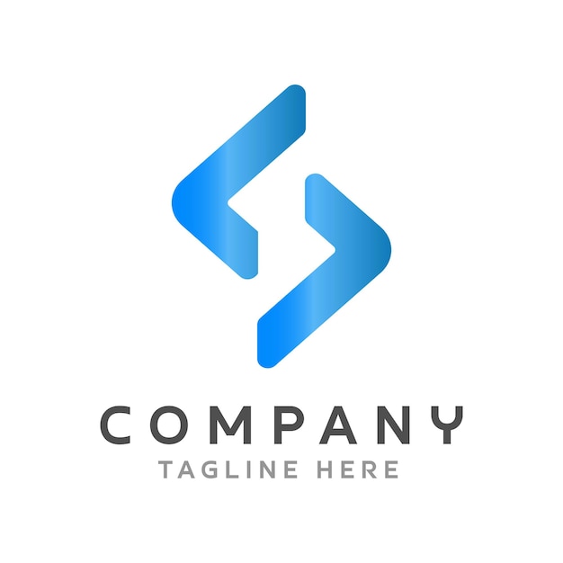 Diseño del logotipo de la letra S 45