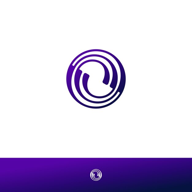 Diseño del logotipo con la letra S en círculo y el espacio negativo