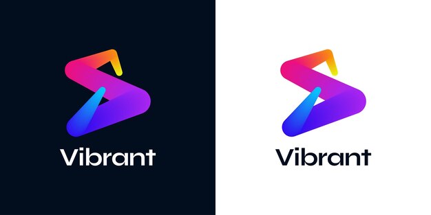 Diseño de logotipo de letra S creativo y vibrante con logotipo de concepto de degradado colorido S con estilo de mezcla