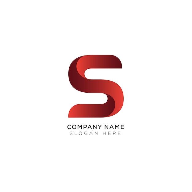 Diseño de logotipo de letra S degradado
