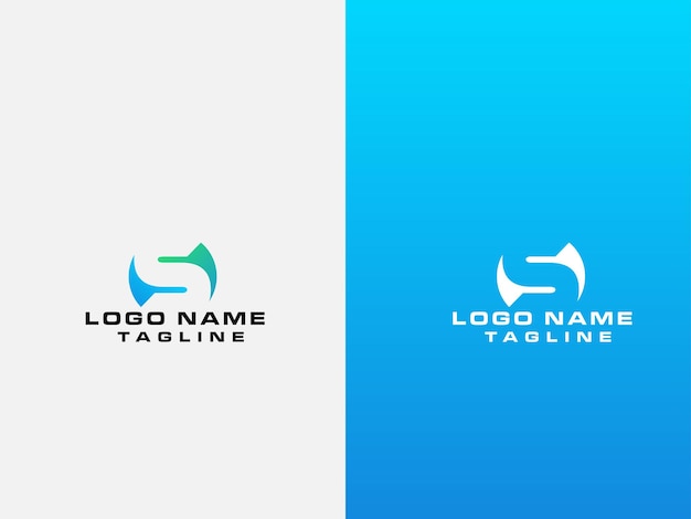 Vector diseño del logotipo de la letra s con forma de círculo