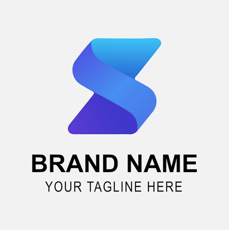Vector diseño del logotipo de la letra s con gradiente