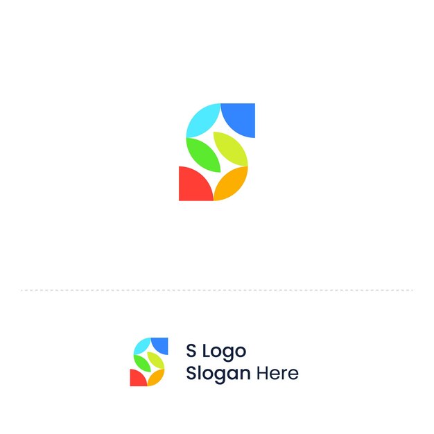 Diseño de logotipo de letra S, marca de logotipo S