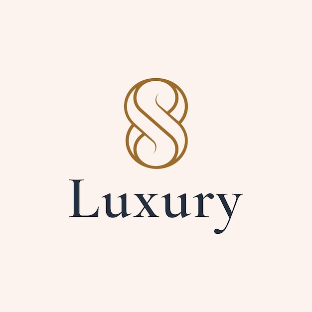 diseño del logotipo de la letra S Monograma creativo lineal de lujo