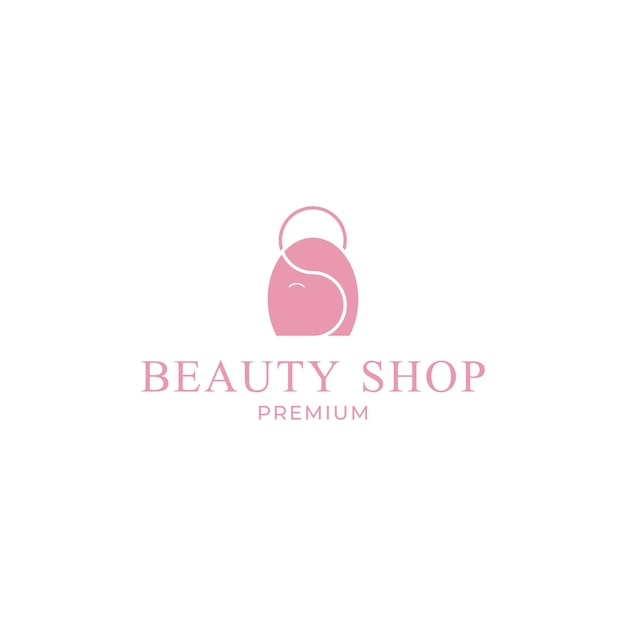 Diseño de logotipo de letra S de salón de belleza para mujeres