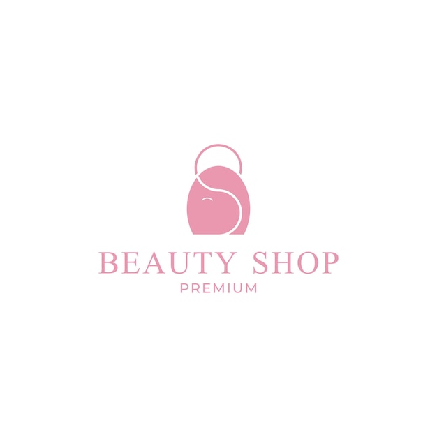 Vector diseño de logotipo de letra s de salón de belleza para mujeres