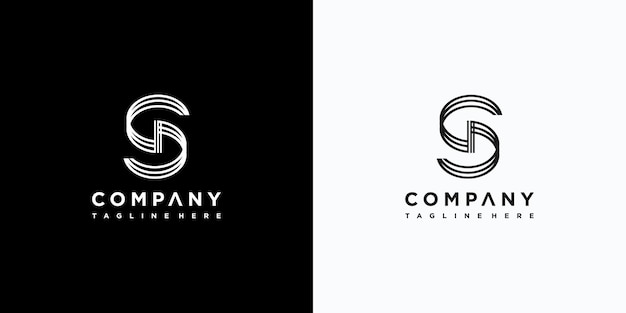Diseño de logotipo letra s Vector Premium