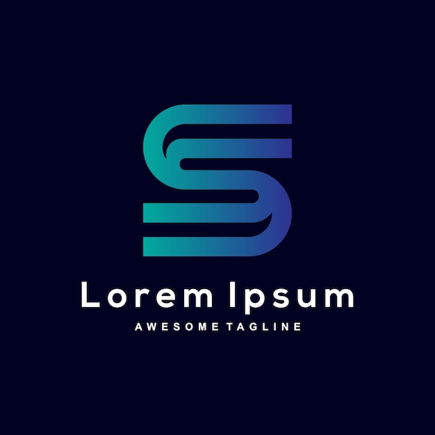 Diseño del logotipo de la letra S