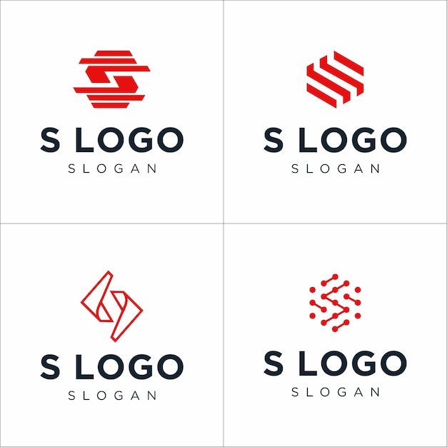 Diseño de logotipo de letra s