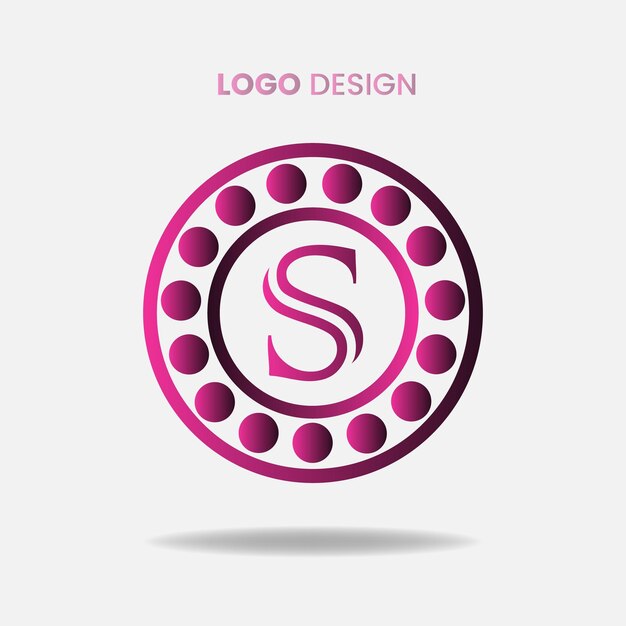 Vector diseño del logotipo de la letra s