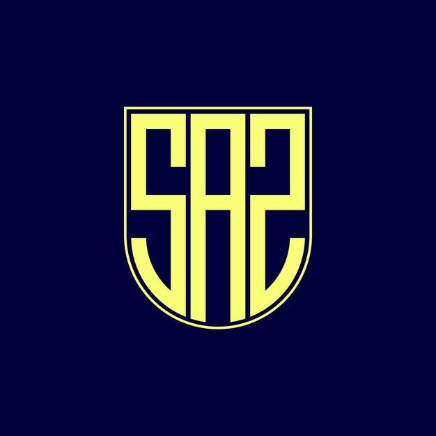 diseño del logotipo de la letra saz