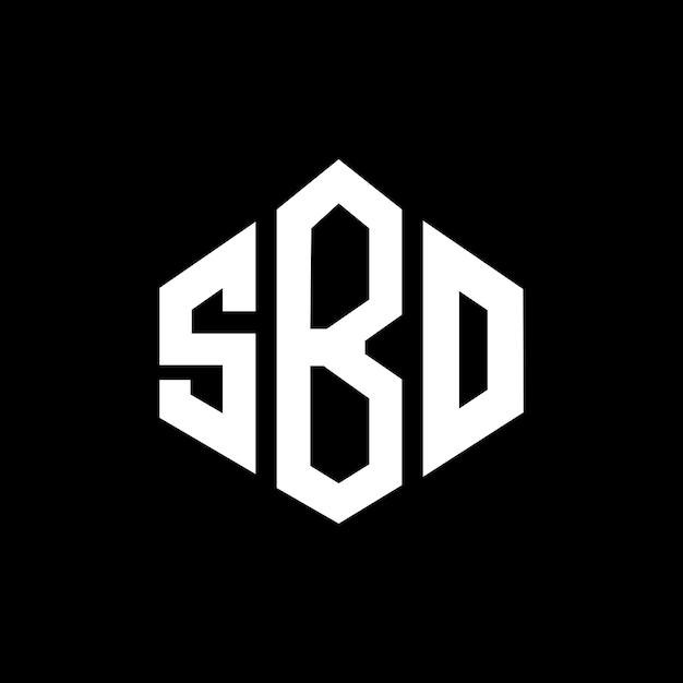 Diseño de logotipo de letra SBO con forma de polígono SBO diseño de logotipo en forma de póligono y cubo SBO hexágono modelo de logotipo vectorial colores blanco y negro SBO monograma logotipo de negocios y bienes raíces