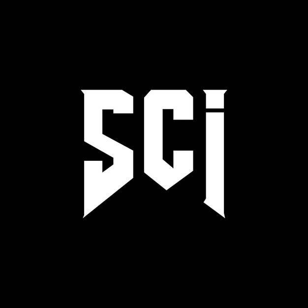 Diseño de logotipo de letra SCI para una empresa de tecnología Diseño del logotipo SCI combinación de colores blanco y negro Logotipo SCI Vector Diseño SCI Icono SCI Alfabeto SCI Tipografía Diseño del Logotipo