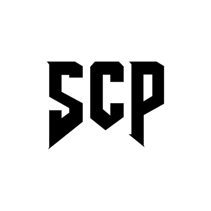 Vector diseño de logotipo de letra scp para una empresa de tecnología diseño del logotipo scp combinación de colores blanco y negro logotipo scp vector diseño scp icono scp alfabeto diseño del logotype scp
