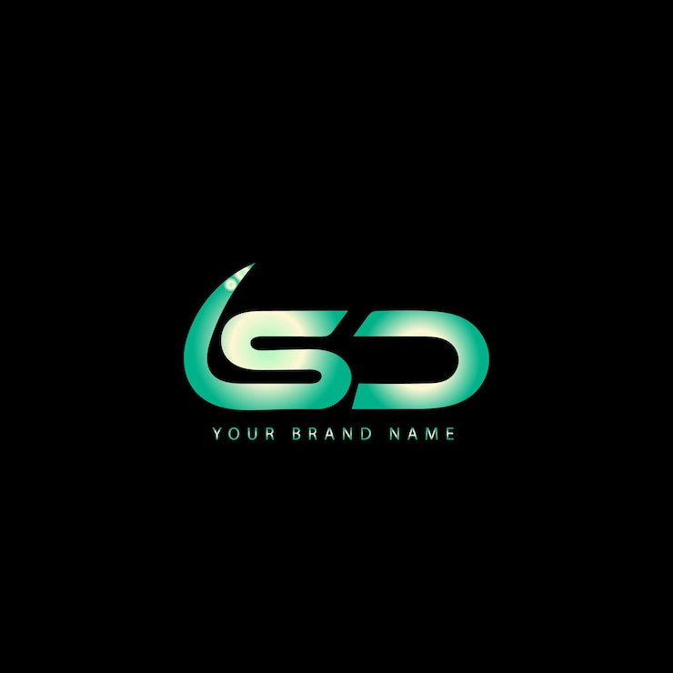 Vector diseño del logotipo de la letra sd