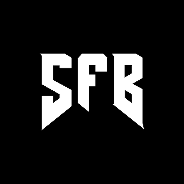 Diseño de logotipo de letra SFB para una empresa de tecnología Diseño de Logotipo SFB Combinación de colores blanco y negro Logo de SFB Vector de SFB Diseño de icono de SFB Alfabeto de SFB Tipo de diseño de logotipo SFB