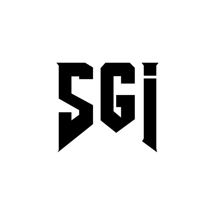 Vector diseño de logotipo de letra sgi para una empresa de tecnología diseño del logotipo sgi combinación de colores blanco y negro logotipo sgi vector diseño sgi icono sgi alfabeto sgi tipografía diseño del logotipo