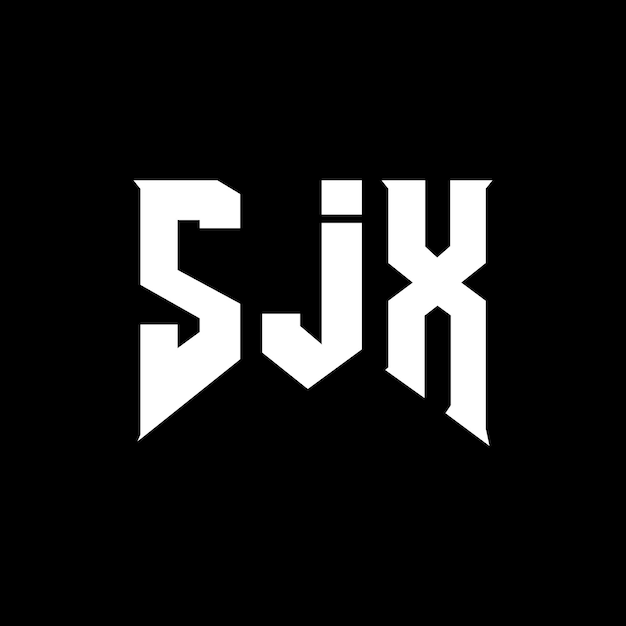Diseño de logotipo de letra SJX para una empresa de tecnología Diseño de Logotipo SJX combinación de colores blanco y negro Logotipo S JX vector Diseño de SJX icono SJX alfabeto SJX tipografía diseño de logotipo