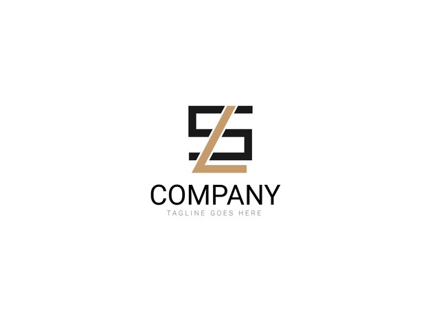 Diseño del logotipo de la letra SL Tipografía Logotipo del logotipo de la letra logotipo moderno sl
