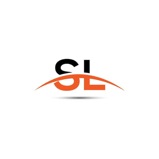 Diseño de logotipo de letra SL