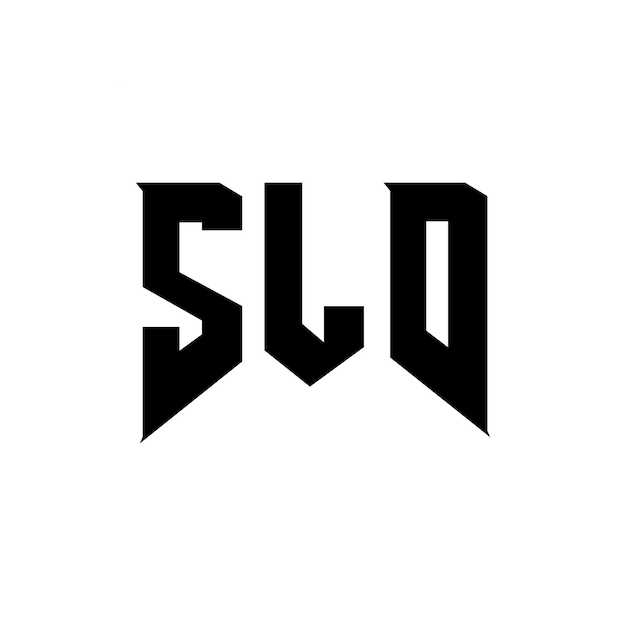 Diseño de logotipo de letra SLD para una empresa de tecnología Diseño del logotipo SLD combinación de colores blanco y negro Logotipo SLD Vector SLD Diseño del icono SLD Alfabeto SLD Tipo de logotipo Diseño