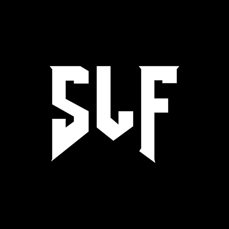 Vector diseño de logotipo de letra slf para una empresa de tecnología diseño de logotipo slf combinación de colores blanco y negro diseño de logo slf vector slf diseño de icono slf alfabeto slf tipo de logotipo