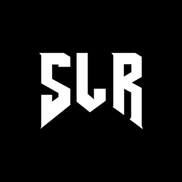 Diseño de logotipo de letra SLR para una empresa de tecnología Diseño del logotipo SLR combinación de colores blanco y negro Logotipo SLR Vector SLR Diseño del icono SLR Alfabeto SLR Tipo de logotipo