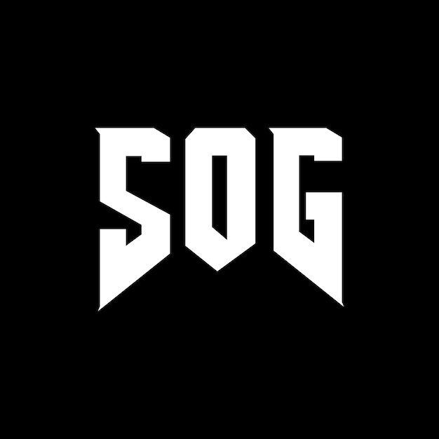 Diseño de logotipo de letra SOG para una empresa de tecnología Diseño del logotipo SOG combinación de colores blanco y negro Logotipo SOG Vector SOG Diseño del icono SOG Alfabeto SOG Tipografía diseño del logotipo
