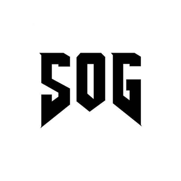 Diseño de logotipo de letra SOG para una empresa de tecnología Diseño del logotipo SOG combinación de colores blanco y negro Logotipo SOG Vector SOG Diseño del icono SOG Alfabeto SOG Tipografía diseño del logotipo