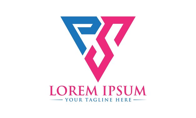 Diseño de logotipo de letra SP Vector de diseño de logotipo SP único y profesional