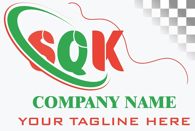 Diseño del logotipo de la letra SQK