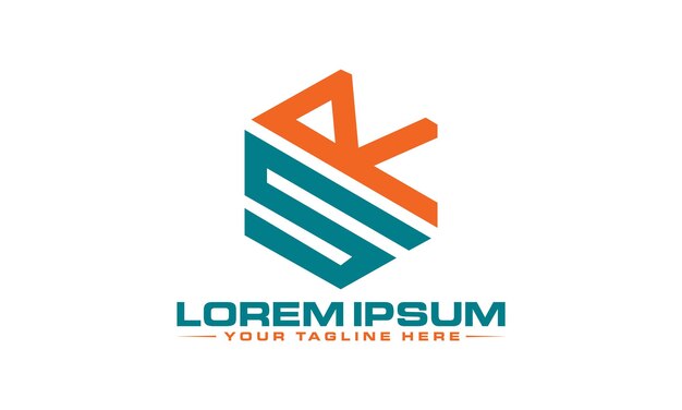 Diseño de logotipo de letra SR único y moderno Diseño de logotipo creativo y profesional