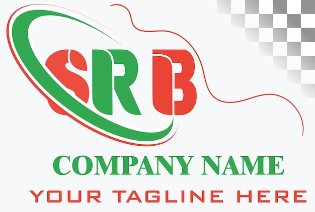 Vector diseño del logotipo de la letra srb