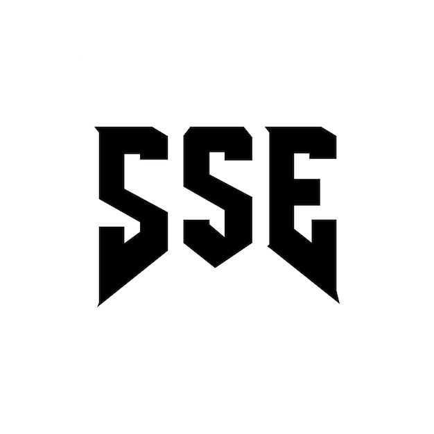 Diseño de logotipo de letra SSE para una empresa de tecnología Diseño del logotipo SSE combinación de colores blanco y negro Logotipo SSE vector diseño SSE icono SSE alfabeto SSE tipografía diseño del logotipo