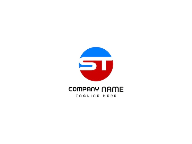 Diseño del logotipo de la letra ST