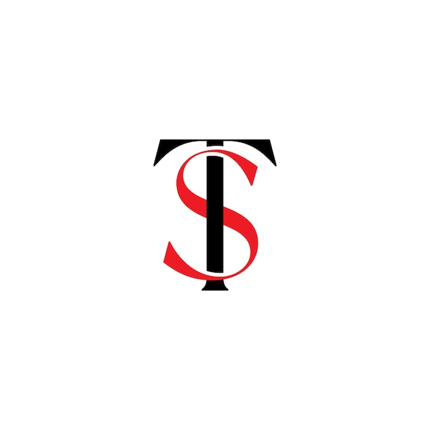 diseño del logotipo de la letra st