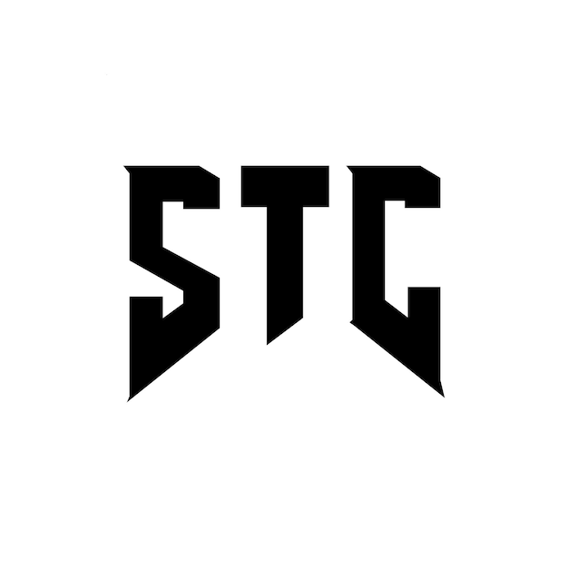 Diseño de logotipo de letra STC para una empresa de tecnología Diseño del logotipo STC combinación de colores blanco y negro Logotipo STC vector diseño STC icono STC alfabeto STC tipografía diseño del logotipo