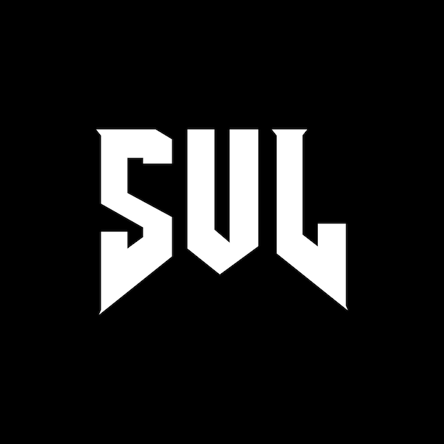 Diseño de logotipo de letra SUL para una empresa de tecnología Diseño del logotipo SUL combinación de colores blanco y negro Logotipo SUL Vector diseño SUL Icono SUL Alfabeto SUL Tipografía diseño del logotipo