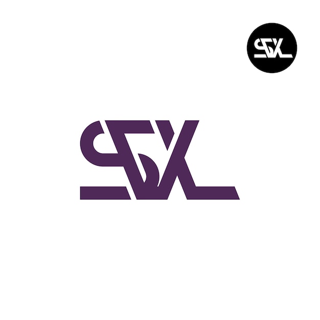 Diseño del logotipo de la letra SVL Monograma