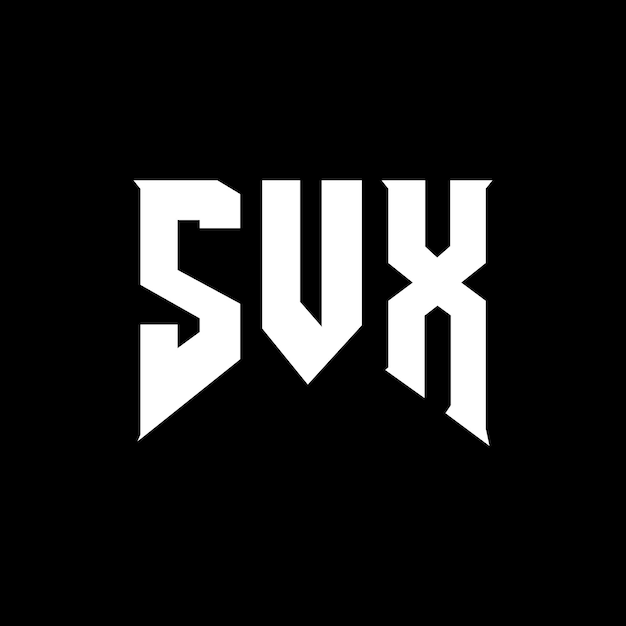 Diseño de logotipo de letra SVX para la compañía de tecnología SVX diseño de logotipo combinación de colores blanco y negro SVX logotipo SVX vector SVX diseño SVX icono SVX alfabeto SVX tipografía diseño de logotip