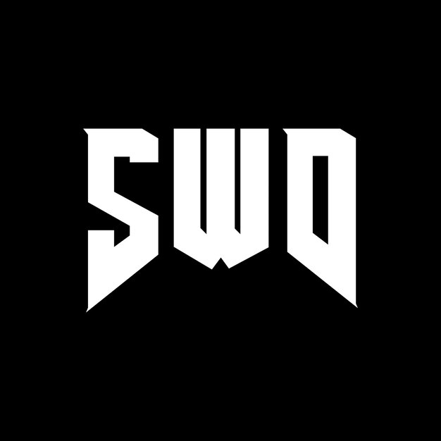 Diseño de logotipo de letra SWD para una empresa de tecnología Diseño de Logotipo SWD combinación de colores blanco y negro SWD logotipo SWD vector SWD diseño SWD icono SWD alfabeto SWD tipografía diseño de logotipo
