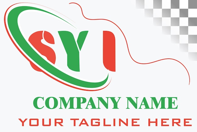 Diseño del logotipo de la letra SYI